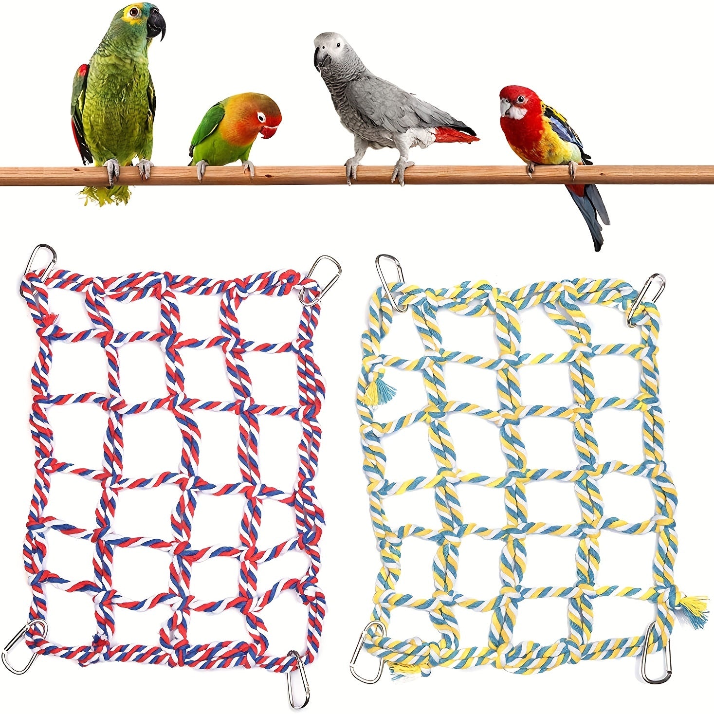 Woven Climbing Toy for Parrots - Ideal Playground for Your Bird