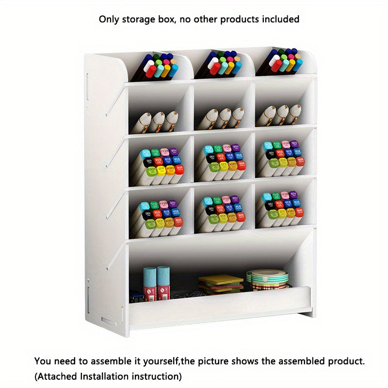 Plastic Desktop Storage Rack Pen Holder Student Dorm Stationery Organizer