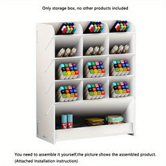 Plastic Desktop Storage Rack Pen Holder Student Dorm Stationery Organizer