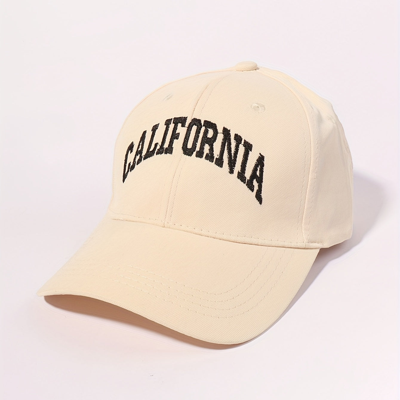 CALIFORNIA Pink Embroidery Baseball Cap Lightweight Adjustable