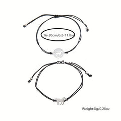 Horse Shape Braided Bracelet Set Hand Jewelry For Mother's Gift