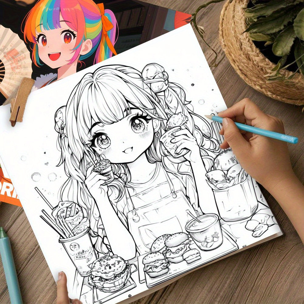 Unique Girl Coloring Book - 24 Page Single Sided Printing
