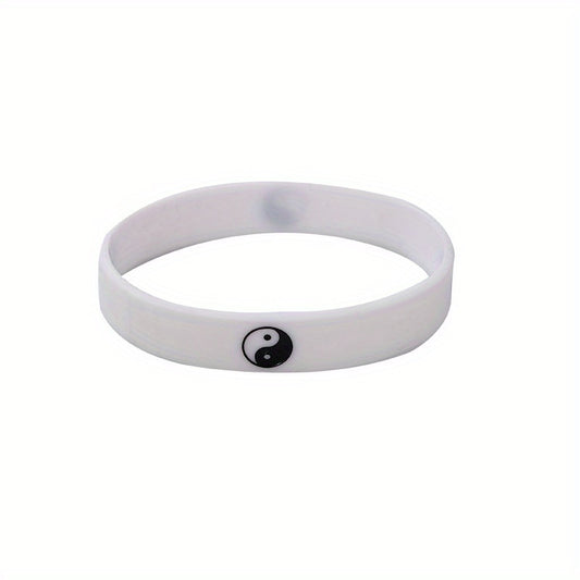 Tai Chi Silicone Wristband Bracelet & Bangles