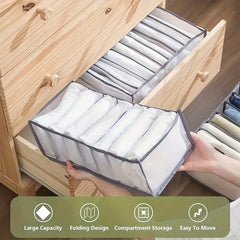 6PCS Clothes Organizer Foldable Drawer Packing Cube Underwear Pants Storage Bag