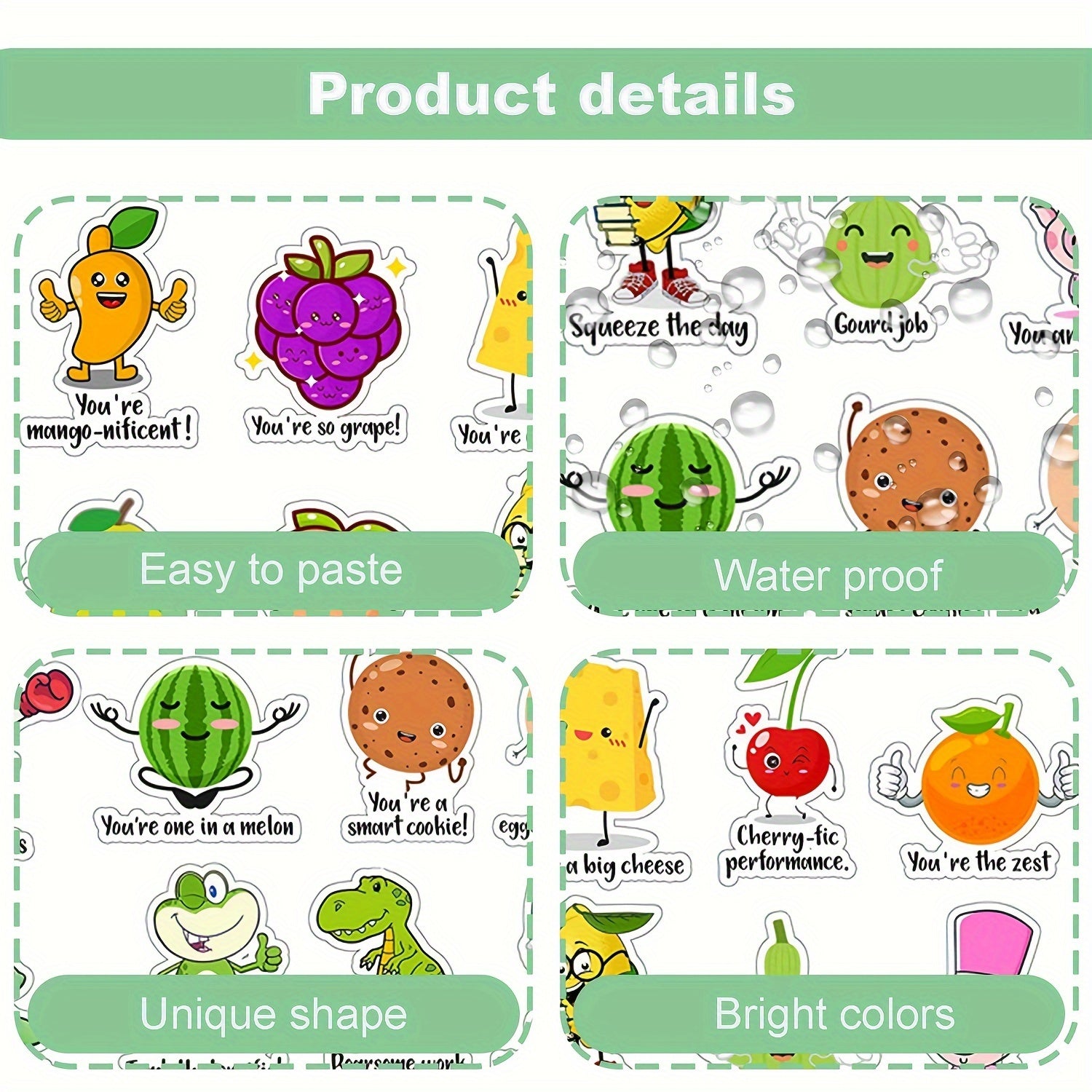 200PCS Rewards Stickers Punny Motivational Sti...