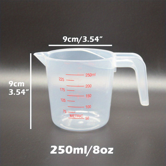 Stackable Plastic Measuring Cups with Spoon Set