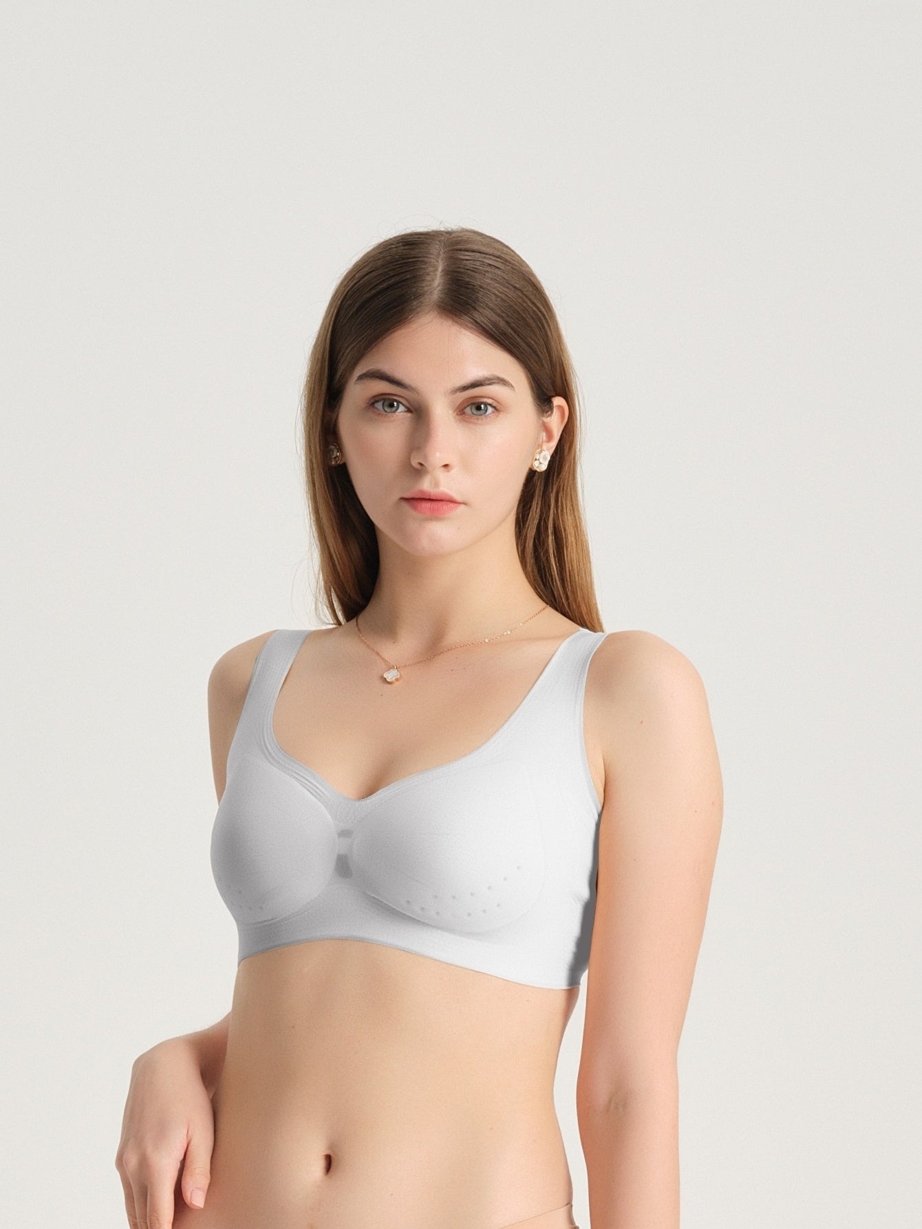 Breathable Mesh Wireless Bra, Seamless Everyday Lingerie