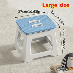 Portable Plastic Folding Stool for Indoor/Outdoor Use