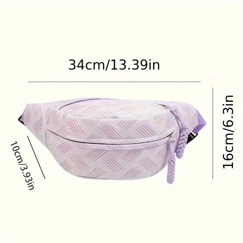 Women's Plaid Sports Chest Bag Lightweight Crossbody & Waist Pack