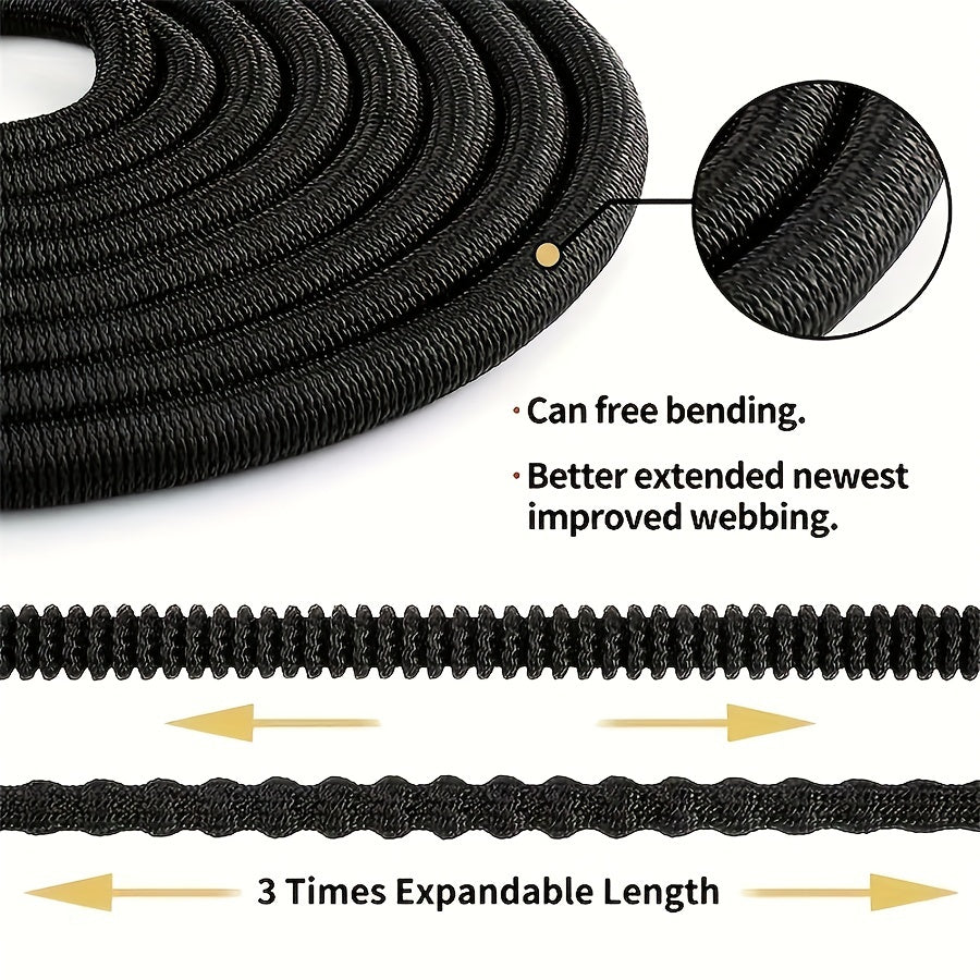 Convenient Flexible Water Hose w/ High Pressure Car Wash Spray Gun