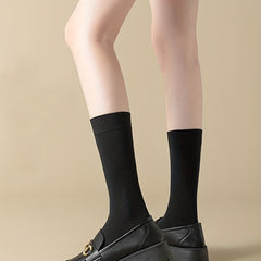 4 Pairs Striped Crew Socks - Comfy & Breathable College Style Socks