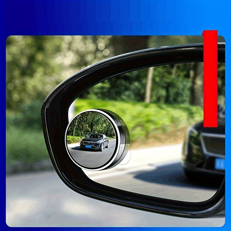 2pcs Car Reverse Rearview Mirror with 360 Adjustable Large Field of View