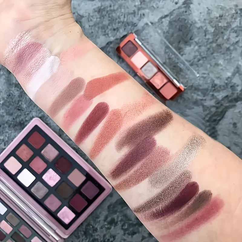 15 Colors Purple Eyeshadow 10 Brushes Set Eye Makeup