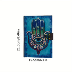 Vintage Palm Journal with Lock A5 Hardcover Notebook for Men and Women