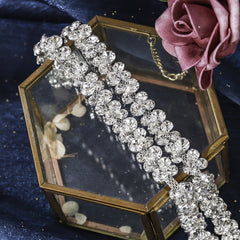 Sparkling Rhinestone Bridal Waist Belt for Brides