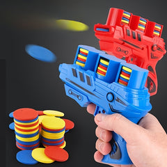 Toy Carrot Gun 2 Player Battle Soft Bullet Flying Disc Gun