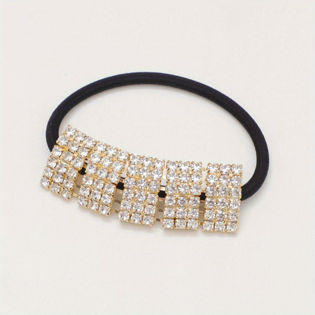 Rhinestone Hair Tie Ponytail Holder Rubber Band Accessories