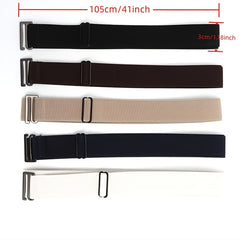 Canvas Stretch Braid Belt Women No Show Invisible Belt Elastic Waist Belt