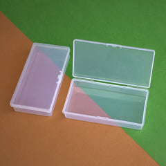 Plastic Transparent Jewelry Storage Box Nail Rhinestone Case