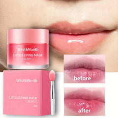 Hydrating Lip Mask with Lip Brush for Soft Lips