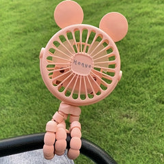 Round Ear Fan USB Rechargeable Portable Mini Fan