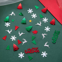 Festive Christmas Party Confetti 15g 30g Pack Snowflake Reindeer Table Decor