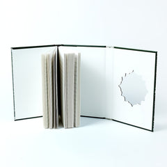 Peacock Green Floral Notebook with Magnetic Closure