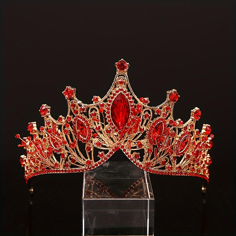 Rhinestone Crown Tiara Bridal High Sense Wedding Photography