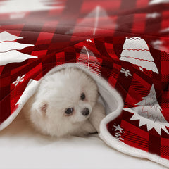Winter Warm Christmas Flannel Blanket Cozy Soft Throw Blanket