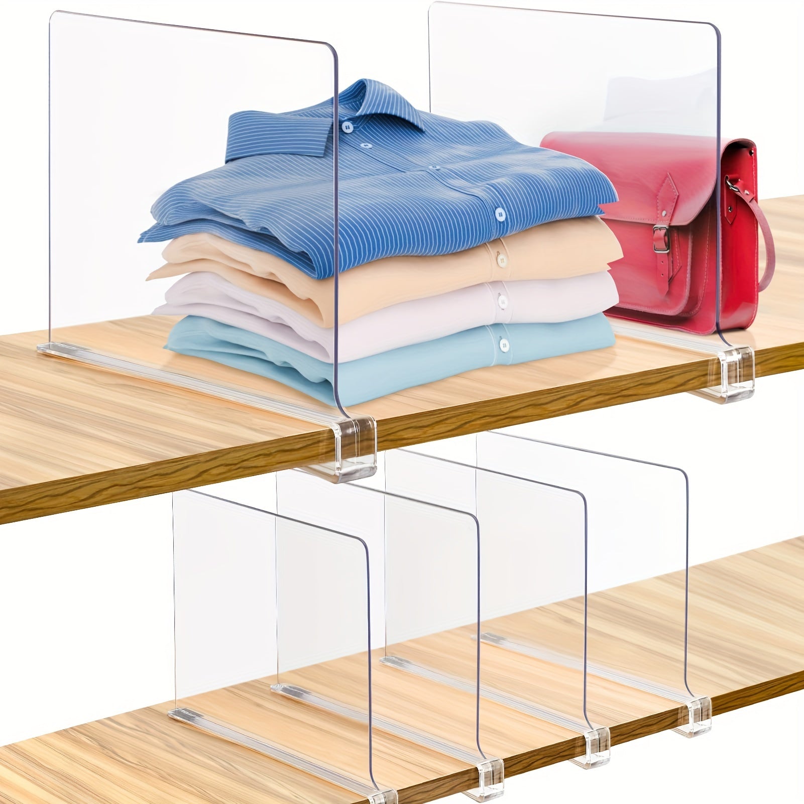 Detachable Storage Organizer with Plastic Shelves