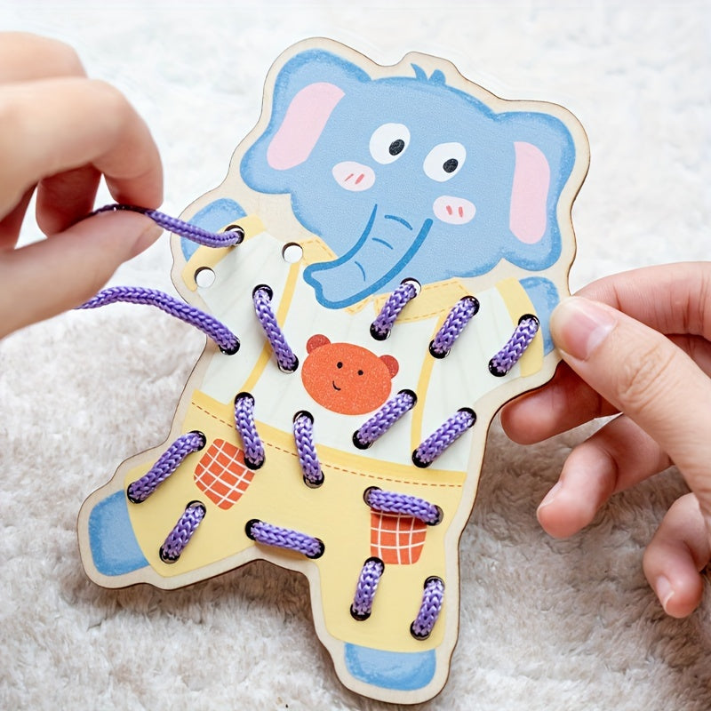 Wooden Pegboard Toy with Colorful Pegs Hand Eye Coordination