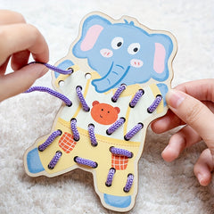 Wooden Pegboard Toy with Colorful Pegs Hand Eye Coordination
