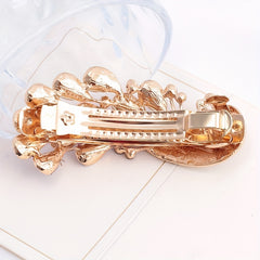 Peacock Shape Hair Clip Rhinestone Multicolor French Barrette Hair Accessories