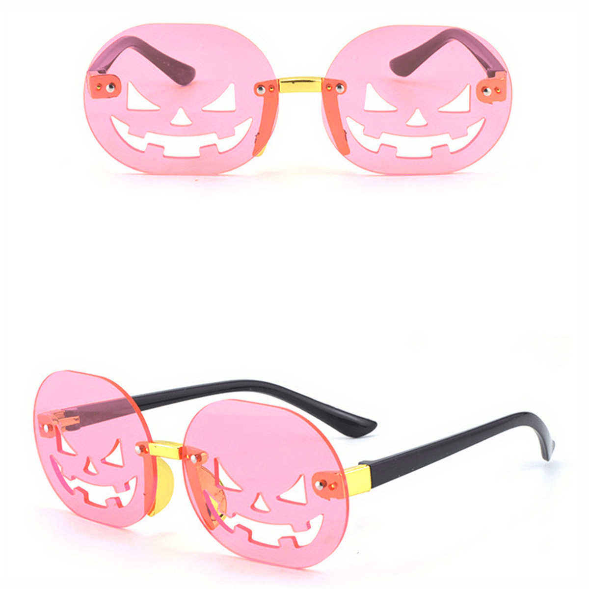 Halloween Pumpkin Frameless Sunglasses UV Protection