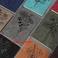 Personalized UV Printed Journal with Floral Design