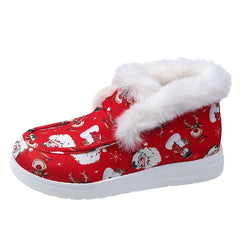 Women's Christmas Snow Boots Plush Comfort & Warmth