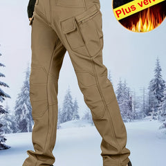 Men's Fleece Thermal Tactical Pants Waterproof Military Outdoor Pants