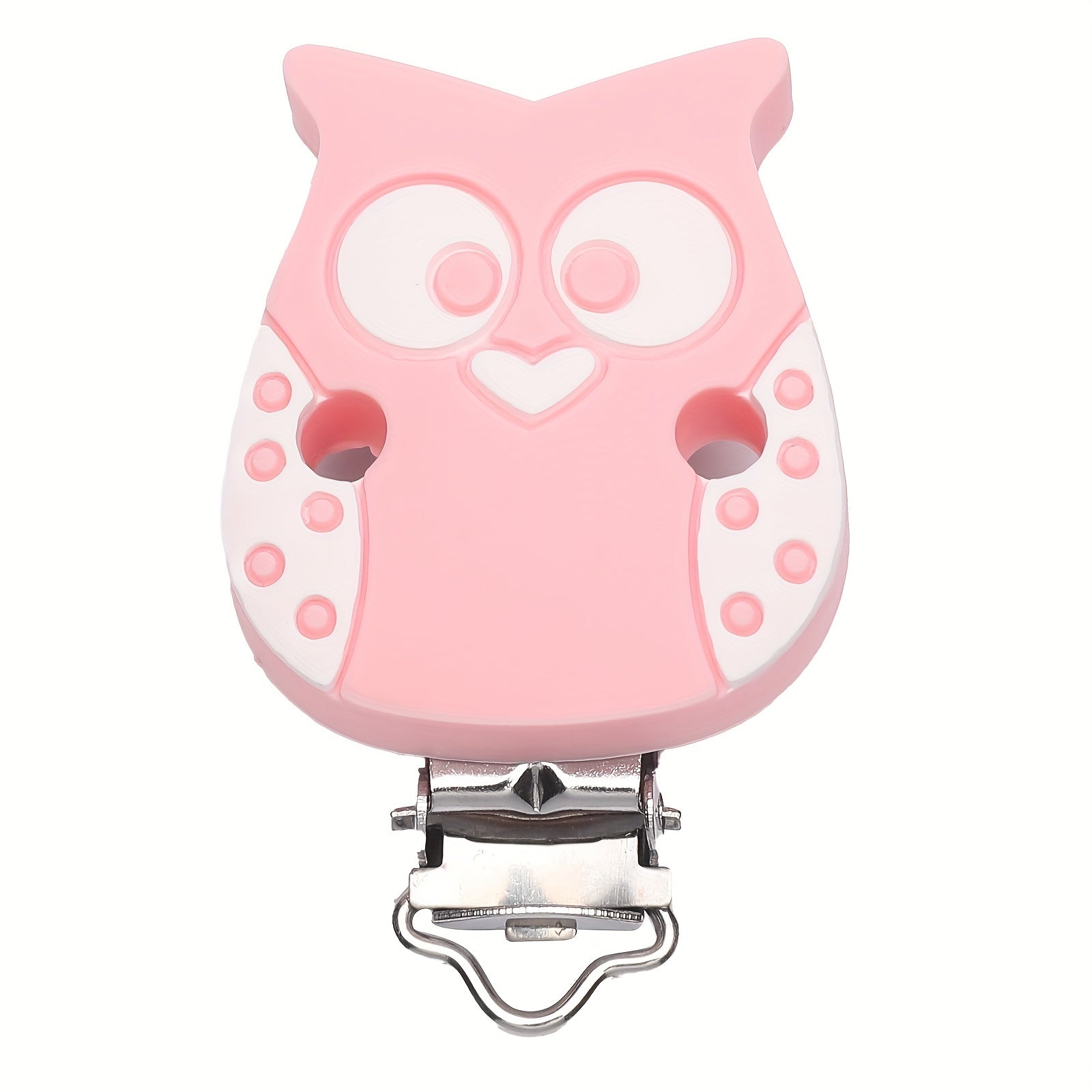 Silicone Owl Pacifier Clip for Babies 0-24 Months