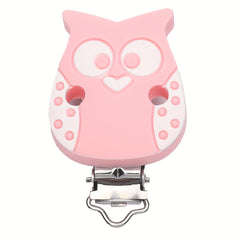 Silicone Owl Pacifier Clip for Babies 0-24 Months