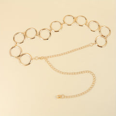 Golden Punk Hollow Out Chain Belt Vintage Metal Waist Chain