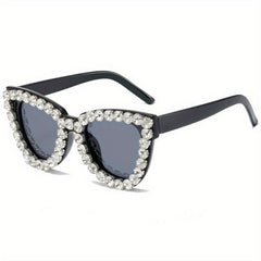 Cat Eye Rhinestones Sunglasses Vintage UV400 Sun Glasses
