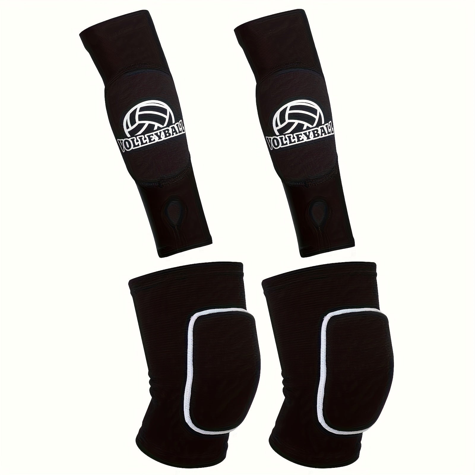 Volleyball Arm Sleeves and Knee Pads Set