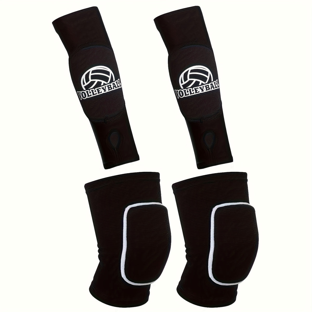 Volleyball Arm Sleeves and Knee Pads Set
