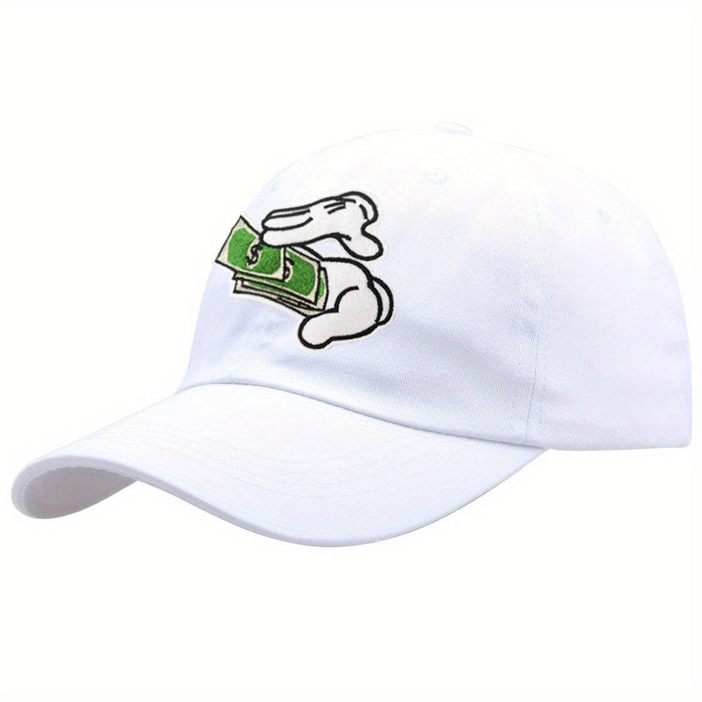 Euramerican Embroidered Money Cap Men's Women's Sun Hat