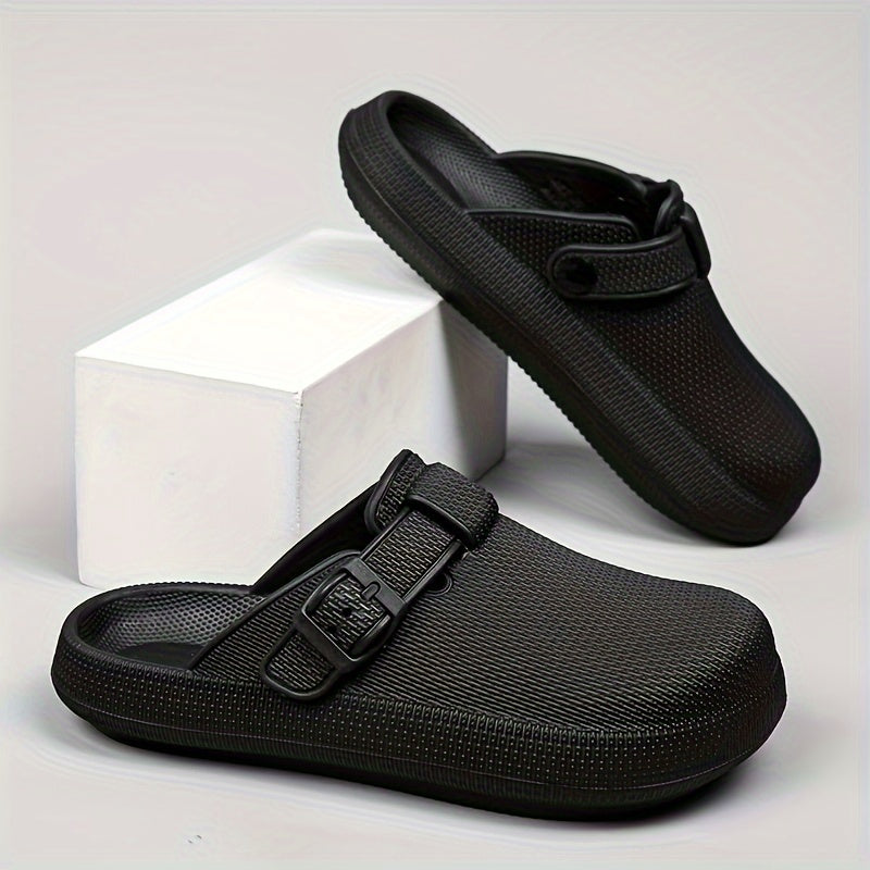 Women's Closed Toe Buckle Slides Sandals Lightweight Sports Slip
