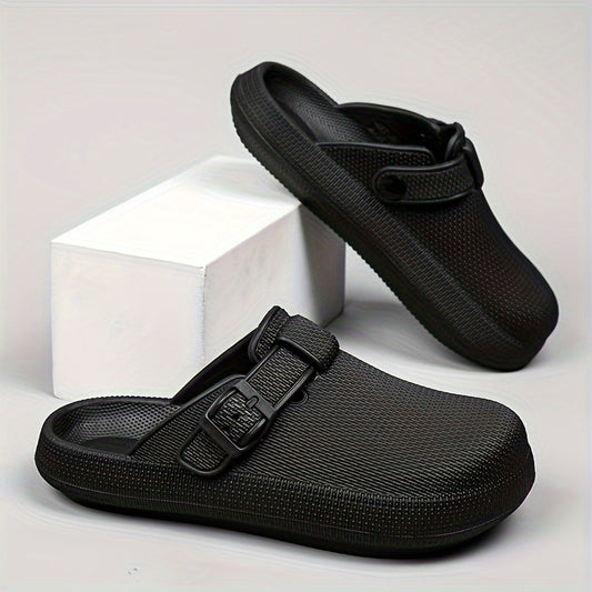 Women's Closed Toe Buckle Slides Sandals Lightweight Sports Slip