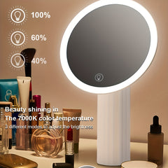 Rechargeable Makeup Mirror with 46 LED Lights & 3 Lighting Modes