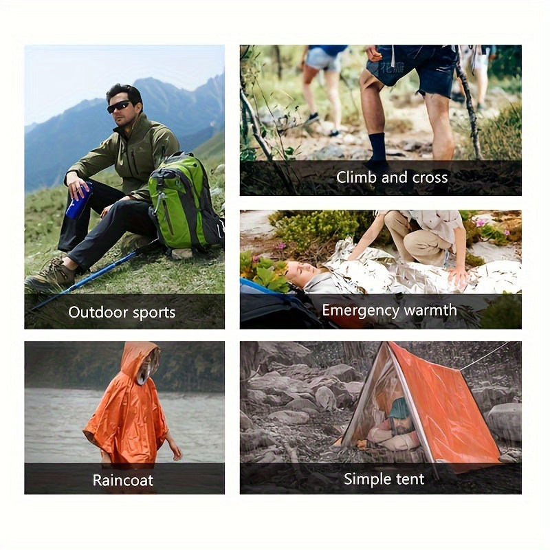 3pcs Windproof Waterproof Thermal Blanket for First Aid and Outdoor Camping