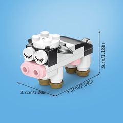 Farm Animals Building Blocks Set Educational Toy Gift