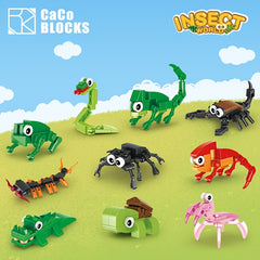 20pcs Insect & Bird Building Blocks Set with Small Animals